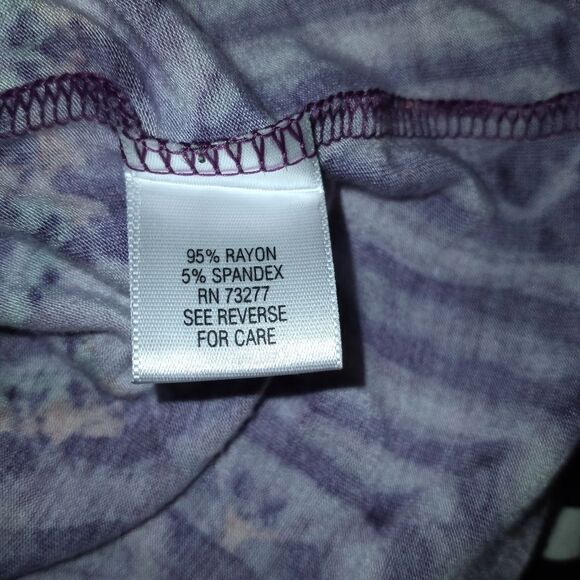 ELLE BLACK & PURPLE DRESS SZ.L EUC - Picture 6 of 6